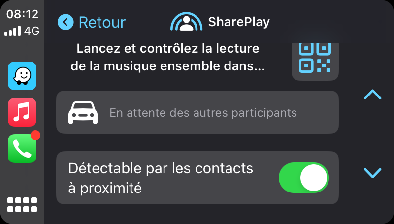 SharePlay sur CarPlay 